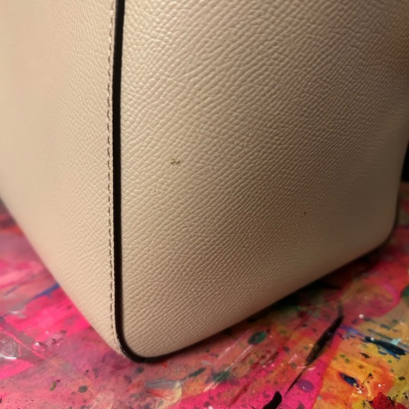 Michael Kors - Tote Style Purse - Gold Metallic Features - Picture 4 of 11